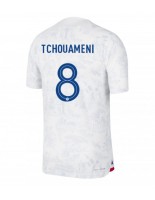 Ranska Aurelien Tchouameni #8 Vieraspaita MM-kisat 2022 Lyhythihainen